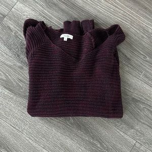 Maroon long sleeve sweater